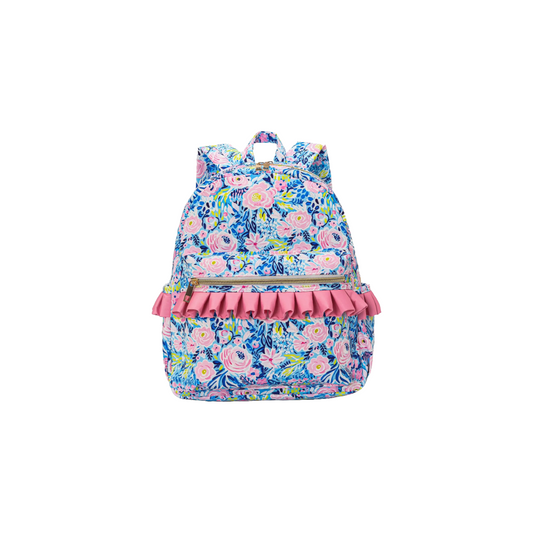 The Blue Floral Backpack