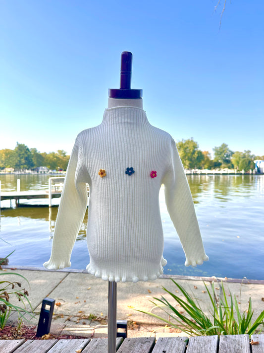 The Hattie Sweater in White